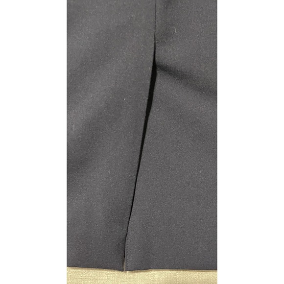 CALVIN KLEIN Mini Skirt Women's 8 Black Pencil Lined Stretch Corpcore Glamor - Picture 3 of 4